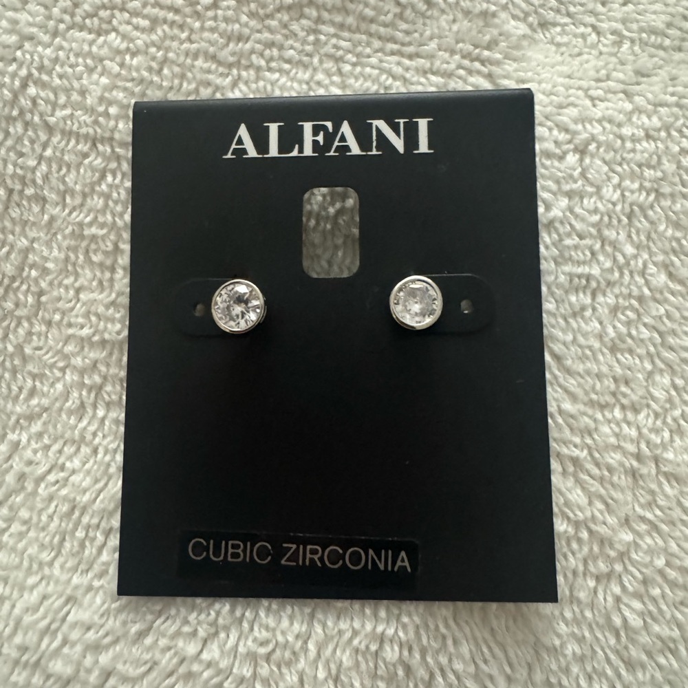 Alfani Sparkling Cubic Zirconia Stud Earrings